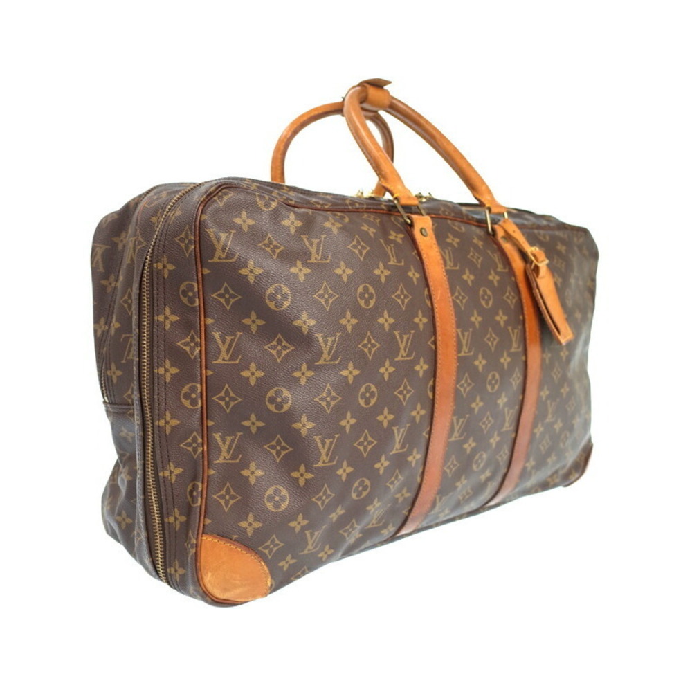 Louis Vuitton Bag Sirius Brown Leather Boston Monogram